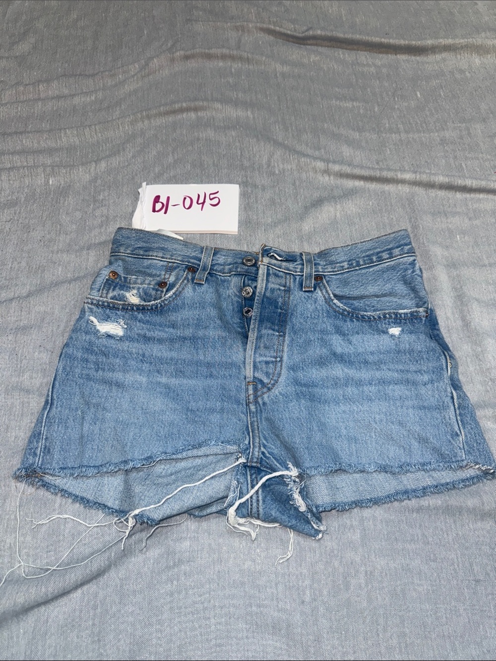 Levi’s 501 High‑Rise Jean Shorts Women 26 Blue EUC [SKU:050]